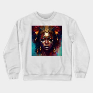 Powerful African Warrior Woman #3 Crewneck Sweatshirt